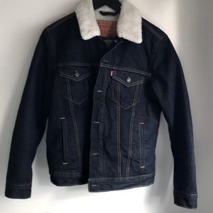 Fleece lined jean jacket